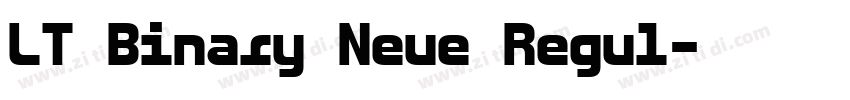 LT Binary Neue Regul字体转换